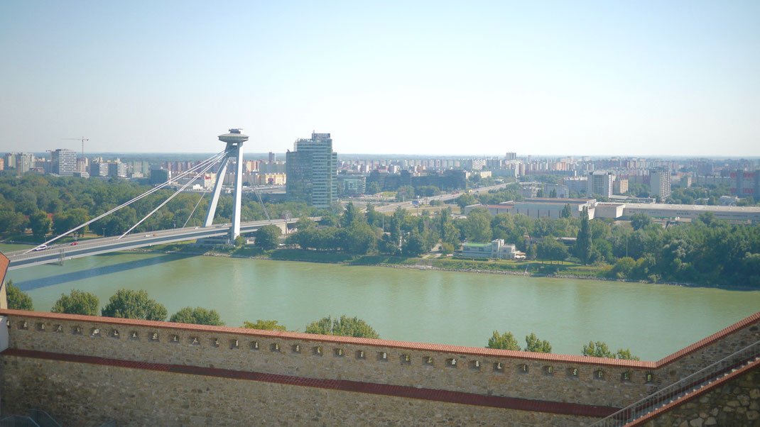 Ufo Restaurant Bratislava Burg Aussicht