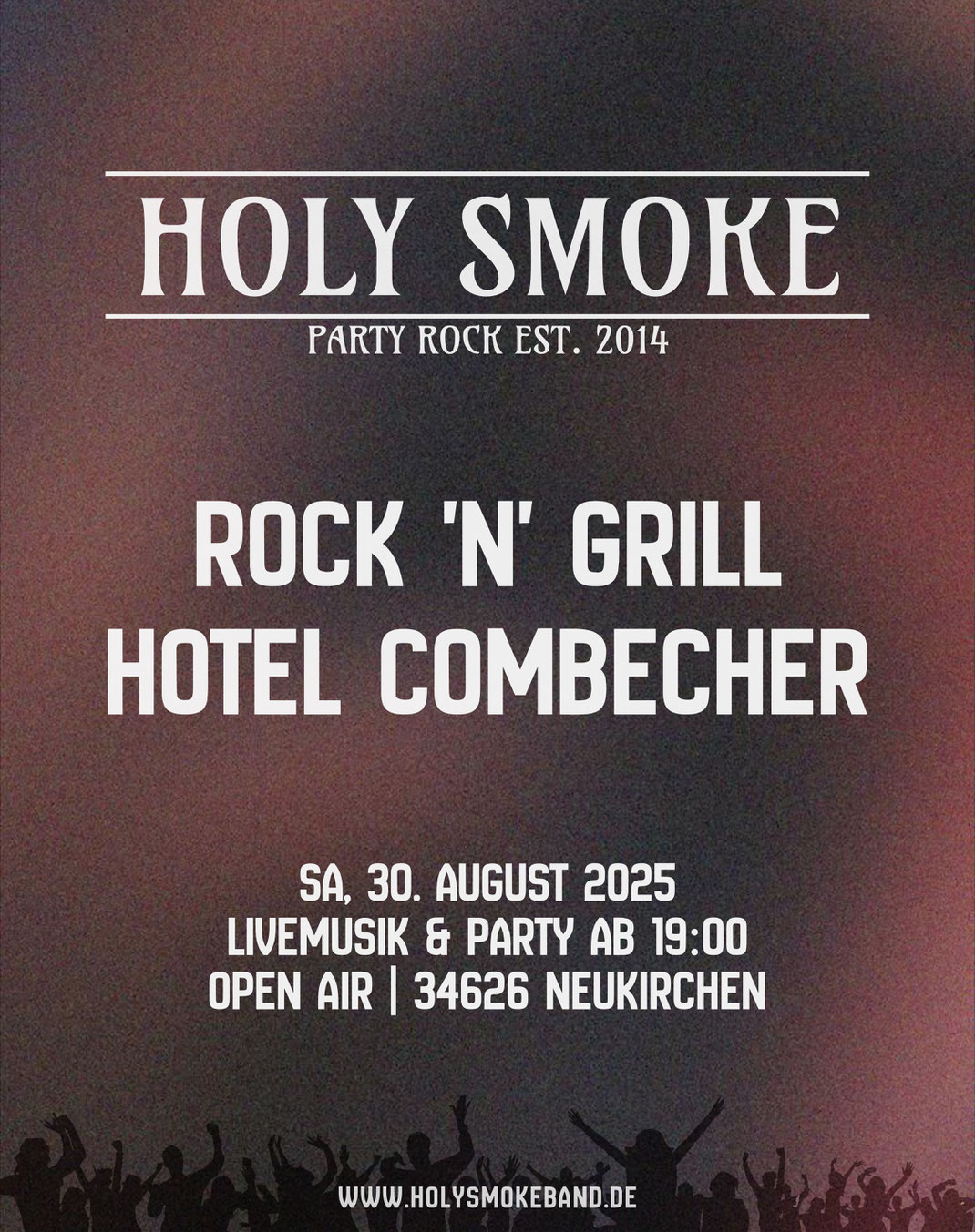 Rock N Grill im Hotel Combecher 275 Jahre Jubiläum mit Holy Smoke Band