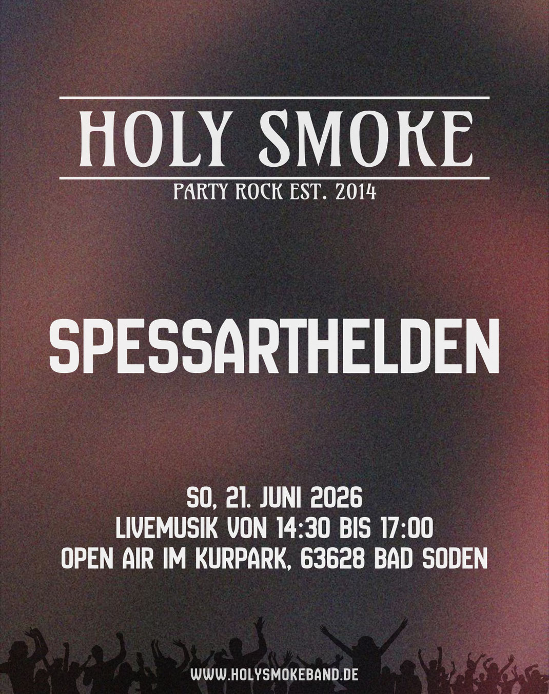 Spessarthelden Benefizlauf 2026 Live-Musik mit Holy Smoke