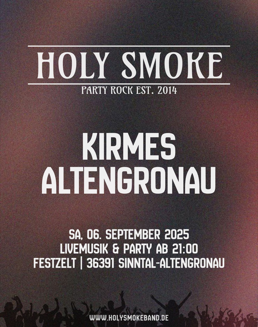Kirmes Altengronau 2025 Party Band Holy Smoke