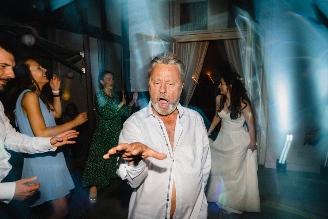 Fröhlich Tanzen Party Ausgelassen Hochzeitsbilder