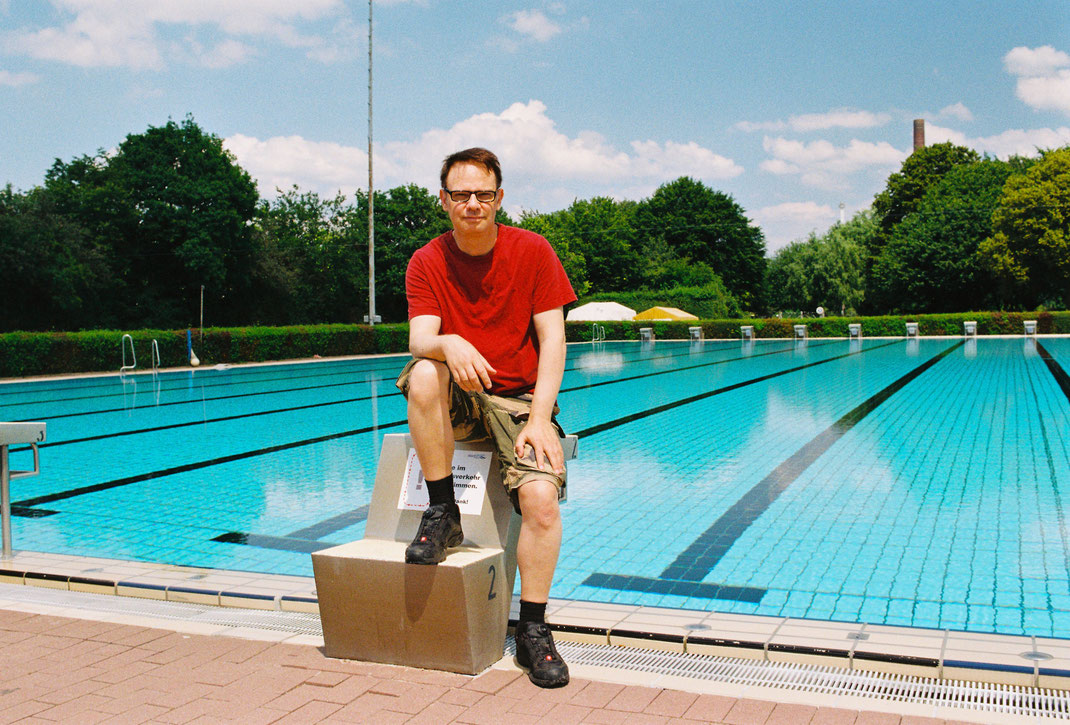 Freibad Hameln Süd, Thomas Mildner-Rotermund und Flynn Todd, Autor der Blackfin Boys