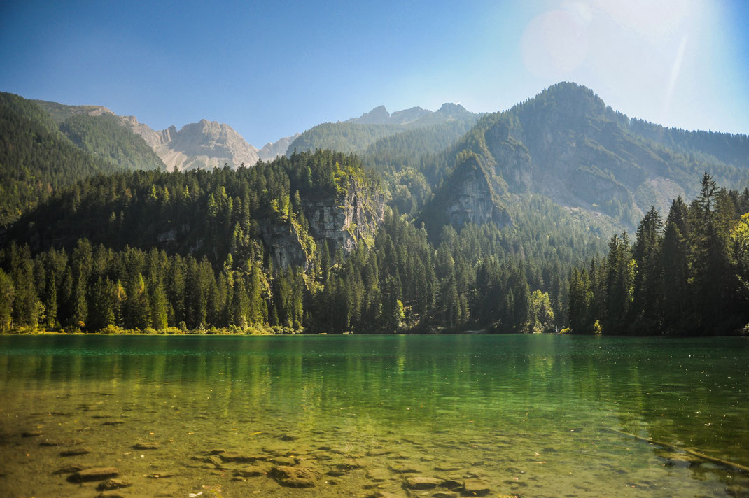 Lago Tovel mit Hund - Trentino mit Hund