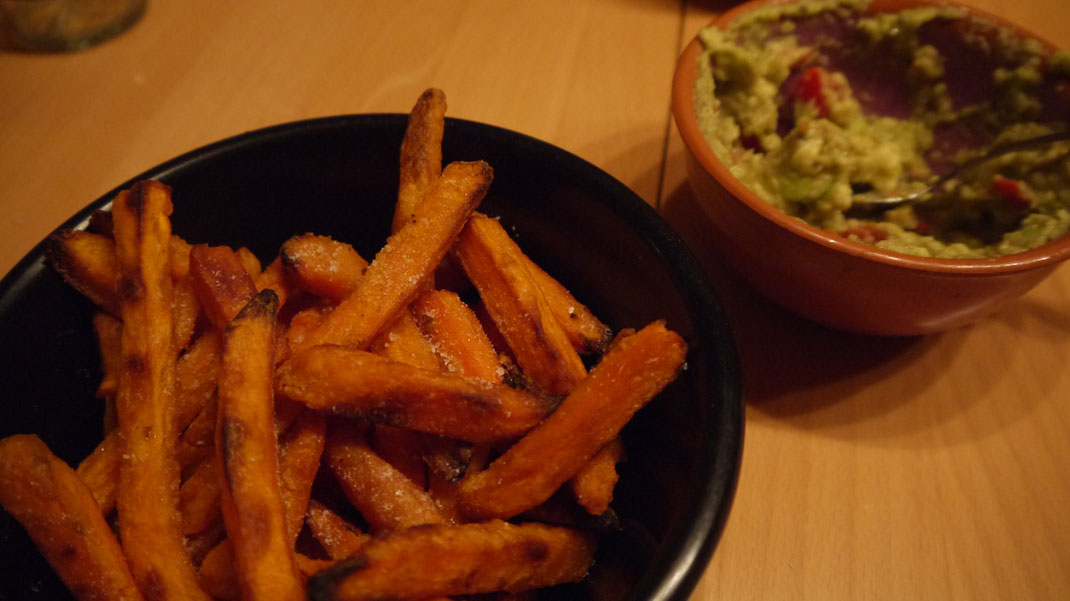 sweetpotato fries guacamole recipe