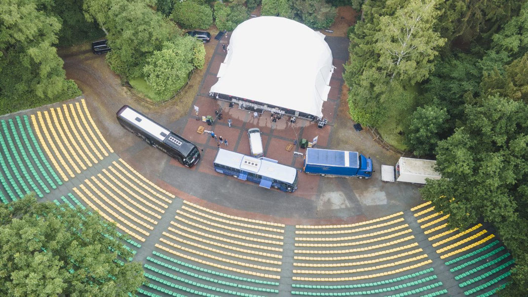 Wiesmoor, Freilichtbühne, Nordwestdeutsche Philharmonie, Rundbogenbühne mieten, Open Air