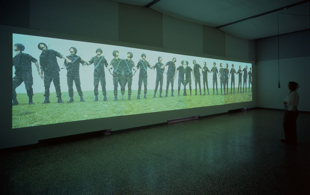art-and-war-interactive-video-installation-by-swiss-artist-franticek-klossner-a-call-for-peace-dance-improvisation-with-soldiers-kunstmuseum-solothurn