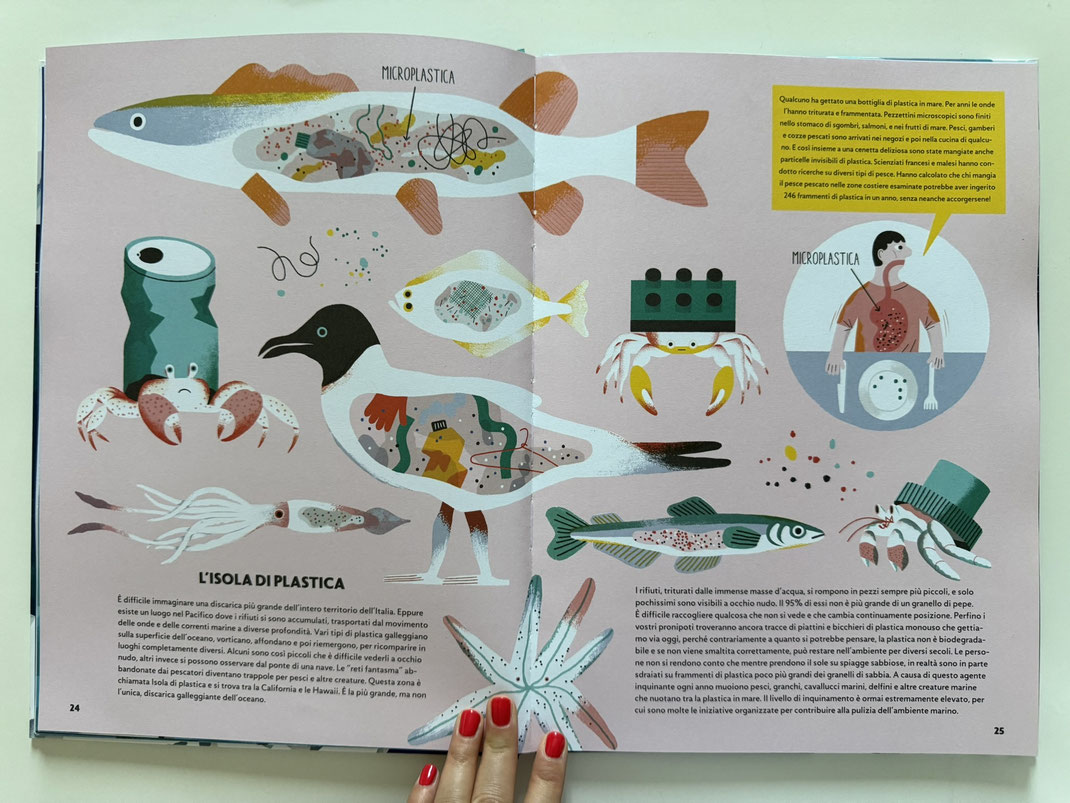 illustrazione libro divulgazione per bambini ACQUA, gatto verde edizioni
