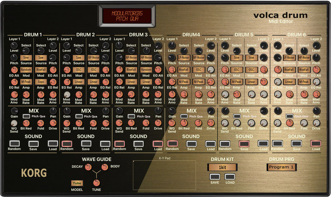 Korg Volca Drum Editor and Sound Bank VST and Standalone