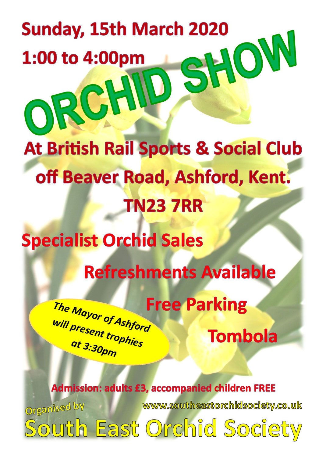 Spring Show 2020 South East Orchid Society