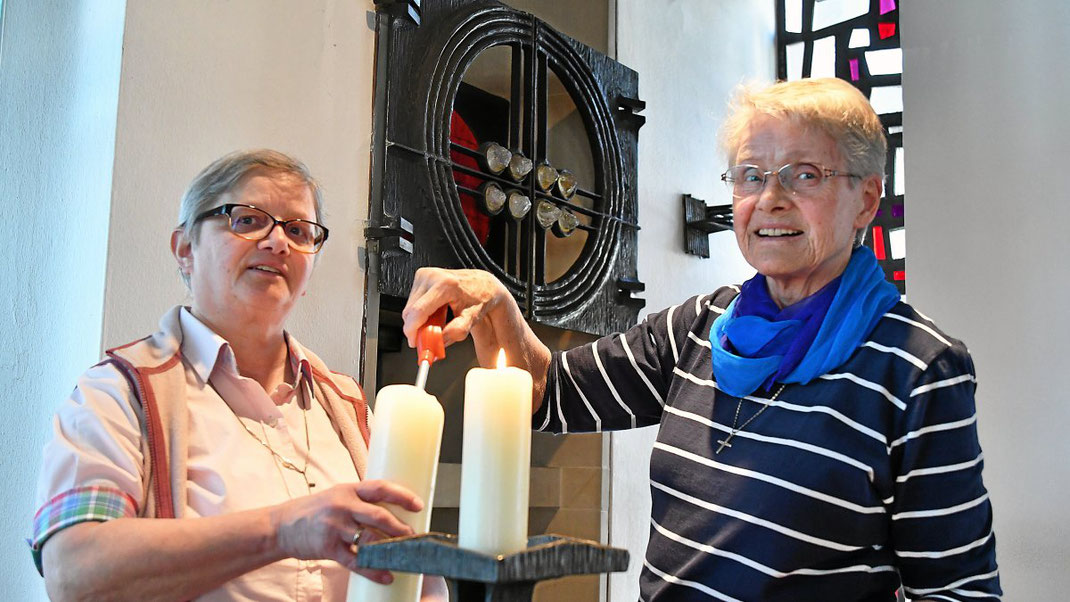  Schwester Martina lud Passanten aus Hochfeld oft ein, das Sozialzentrum zu besuchen. (WAZ-Foto: Stefan Arend / FUNKE Foto Services)