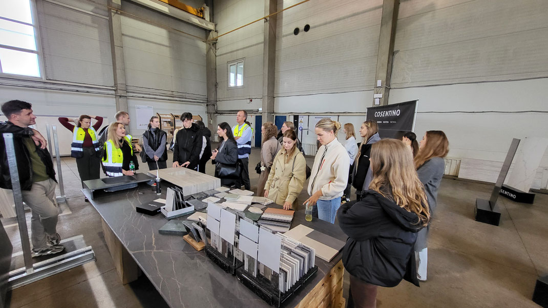 Medžiagų pristatymas Cosentino Baltic sandėlyje