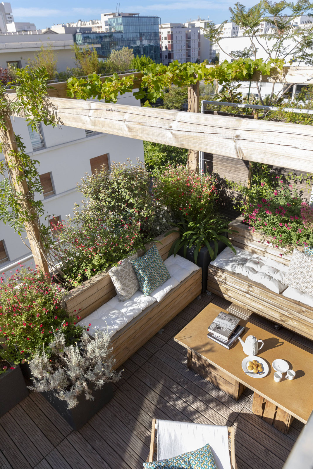 Création d'une terrasse à Marseille paysagiste