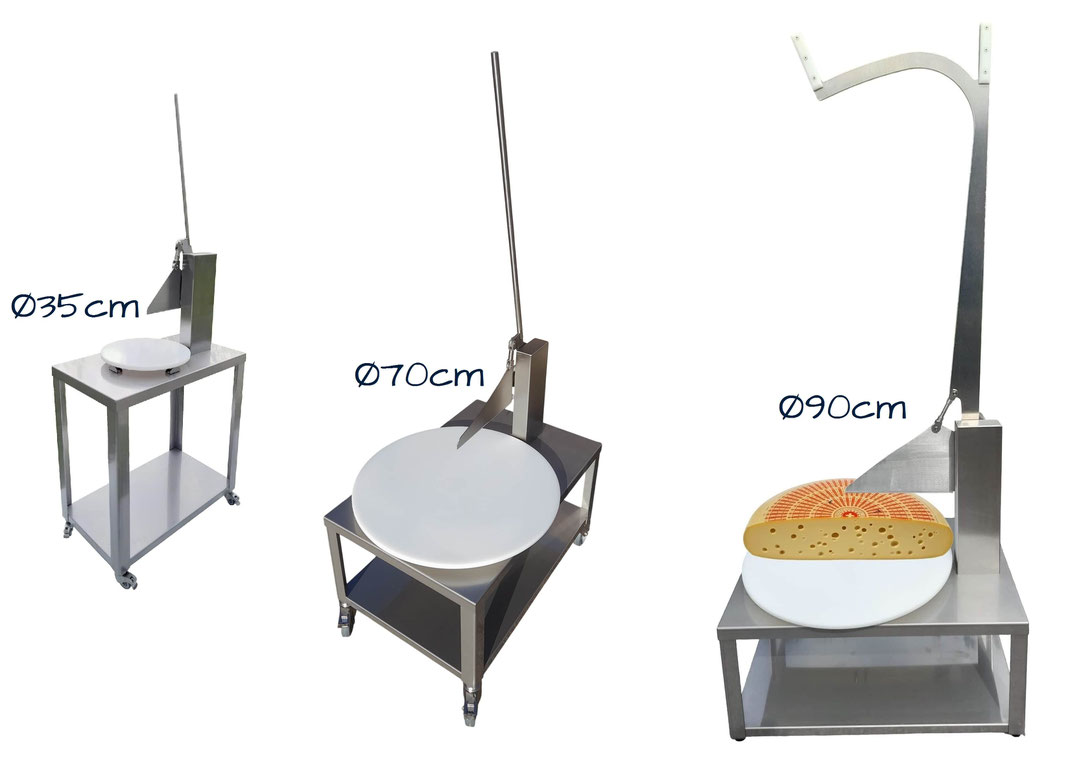  Cheese cutting machines with base frame - Bär engineering