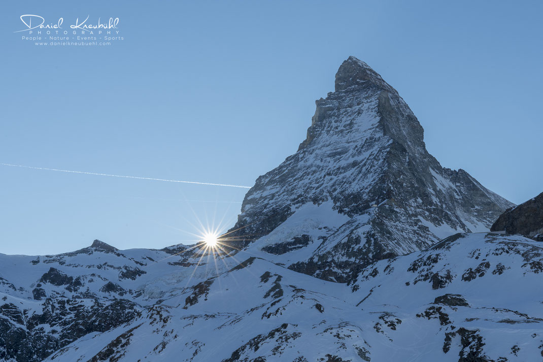 Sonnenuntergang am Matterhorn, Matterhorn, Sonne, Sonnenuntergang, 4478m, Zermatt, Wallis, Schweiz, Switzerland, www.danielkneubuehl.com, Photographer/Fotograf: Daniel Kneubühl