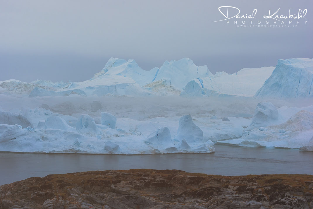 Eisberge im Icefjord Ilulissat in Südwest-Grönland, www.dk-photography.ch, Photographer: Daniel Kneubühl