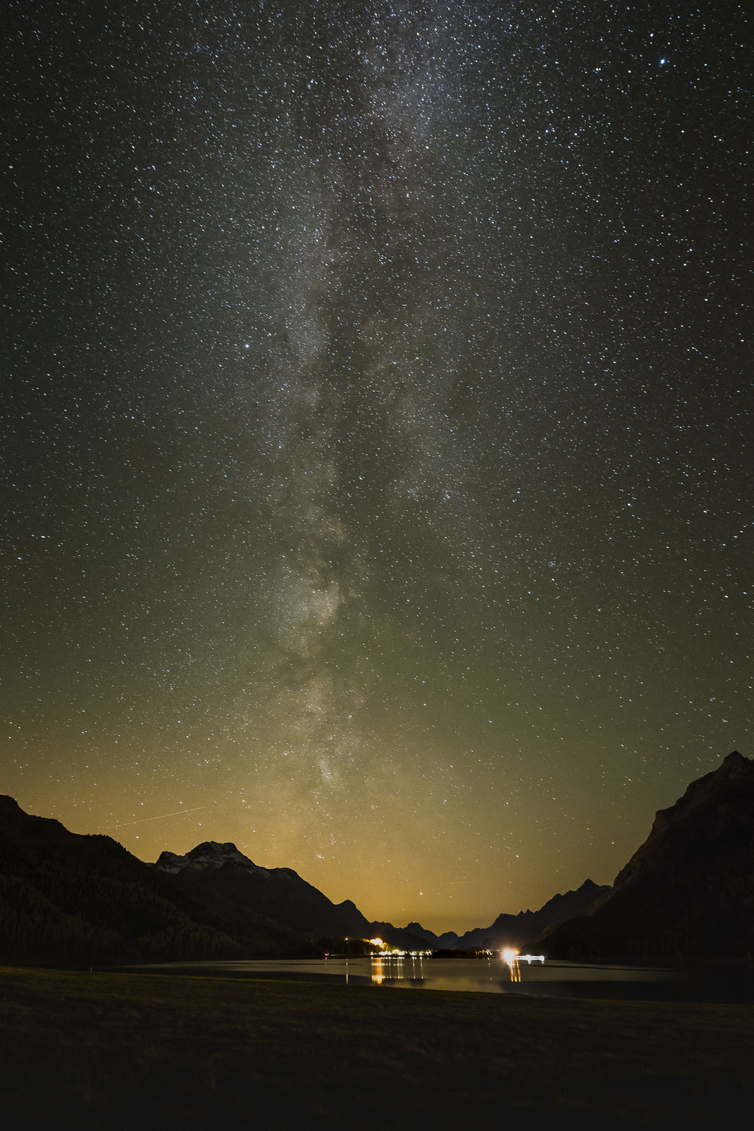 Milchstrasse, Milky Way, Silvaplana, Silvaplanersee, Engadin, Graubünden, Schweiz, www.dk-photography.ch, Photographer: Daniel Kneubühl