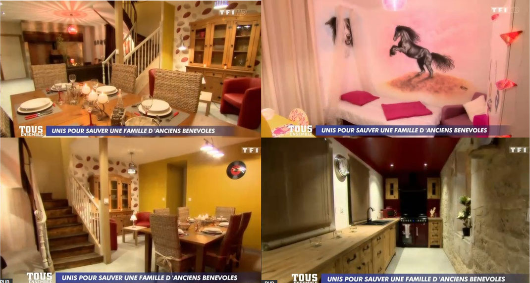 marc emmanuel decoration TF1 télé chantier solidaire lot cheval maison de charme