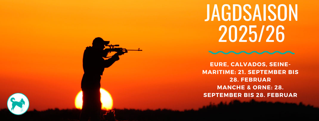 Daten der Jagdsaison in der Normandie.