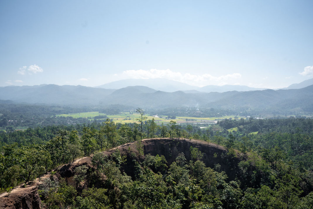 Vista del cañón de Pai durante el día.