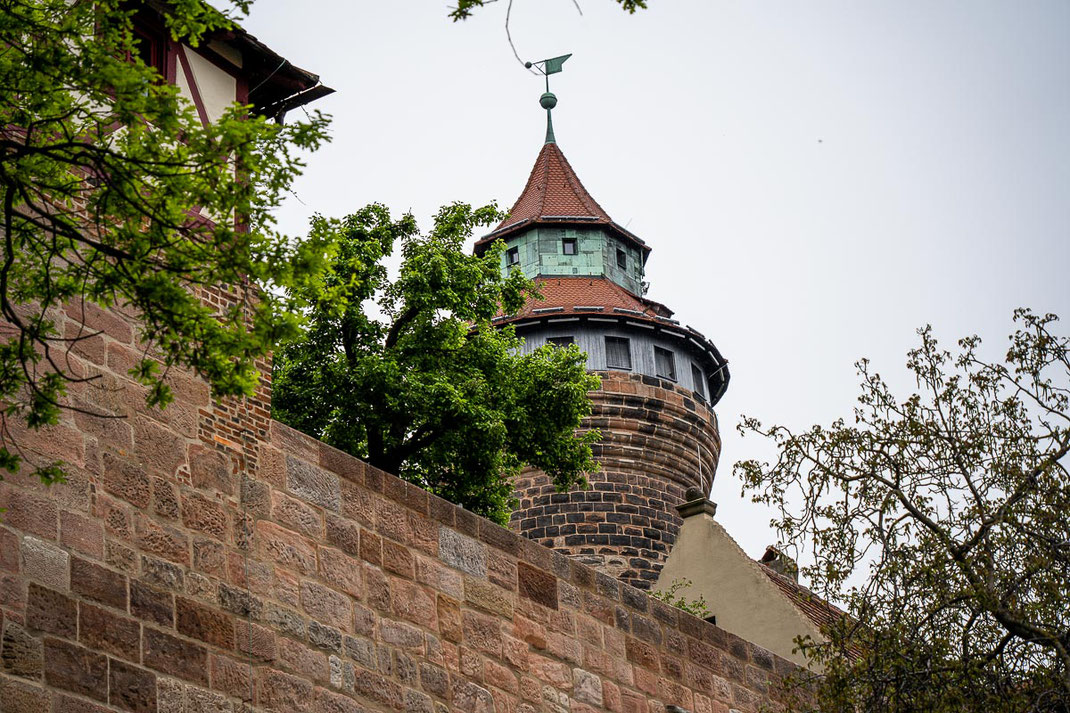 Alter Burgturm auf der Nürnberger Burg.