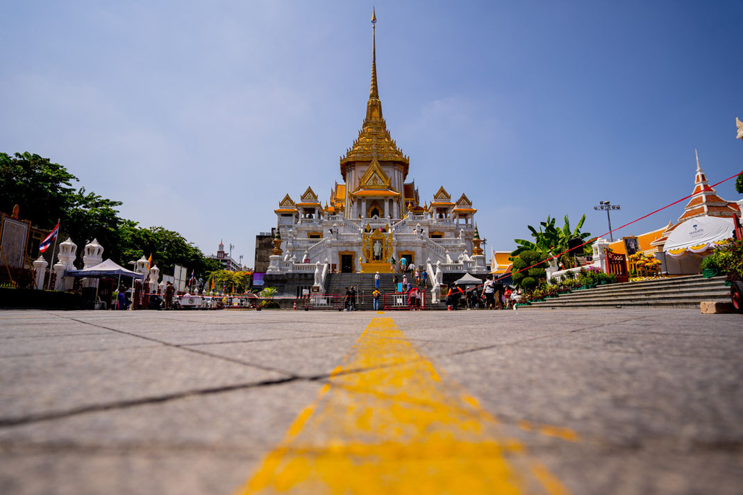 Wat Traimit, en Chinatown, destaca por su figura dorada de Buda.