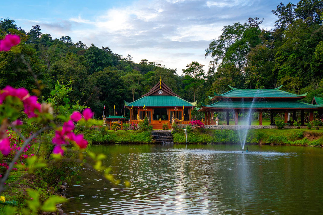 The picturesque monastery complex in the north of Thailand welcomes visitors every day for meditation.