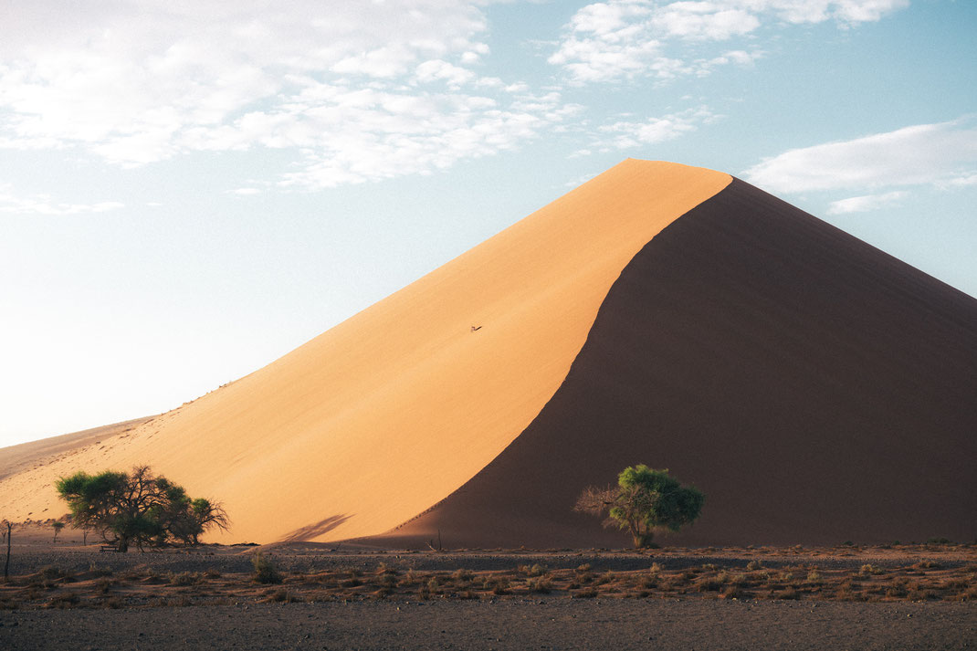 Korbi Engstler riding sanddune in namibia for why not? movie