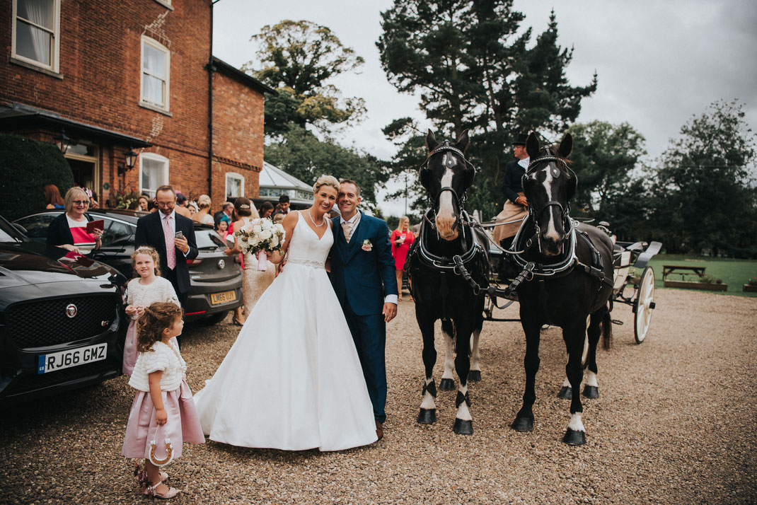 Wedding horse & carriage