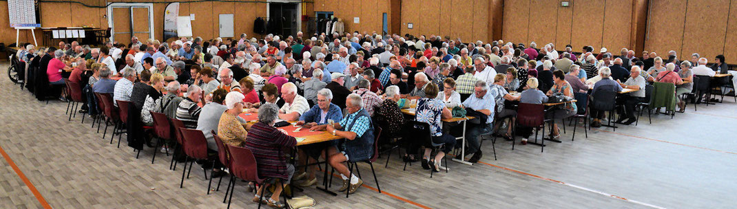 4ème partie : vue générale des 244 participants du secteur d'Argentré du PLessis, de Vitré Est, de Vitré Ouest et de la Roche aux Fées