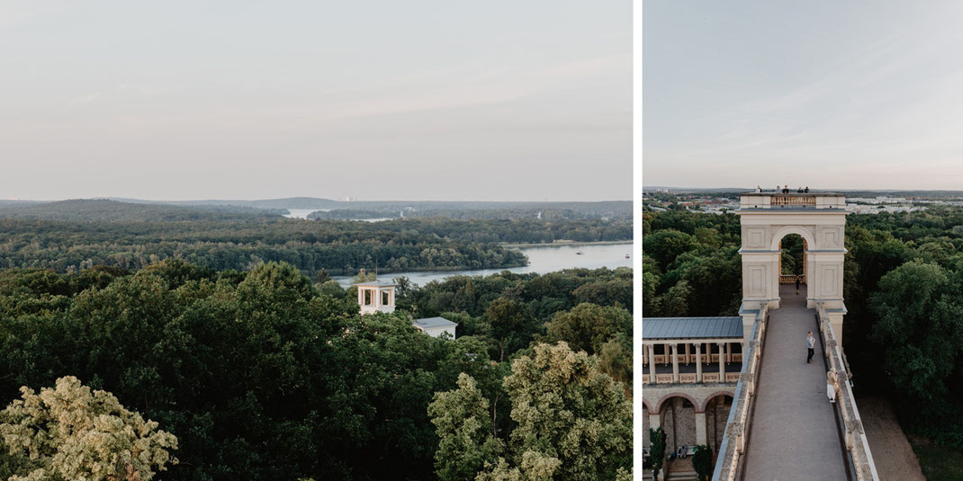 Aussicht vom Belvedere Pfingstberg Potsdam Hochzeitslocation