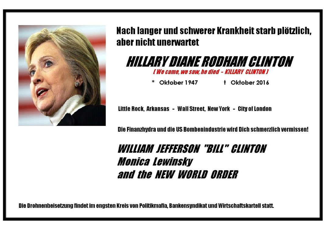 Killary Clinton - US Wahl 2016