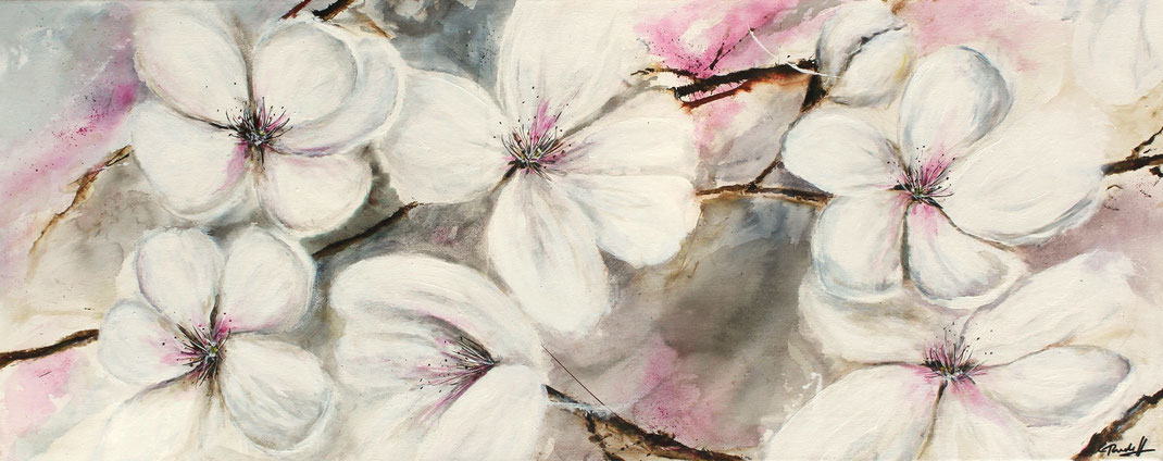 Kirschblüten | Acryl | 40cm x 100cm   