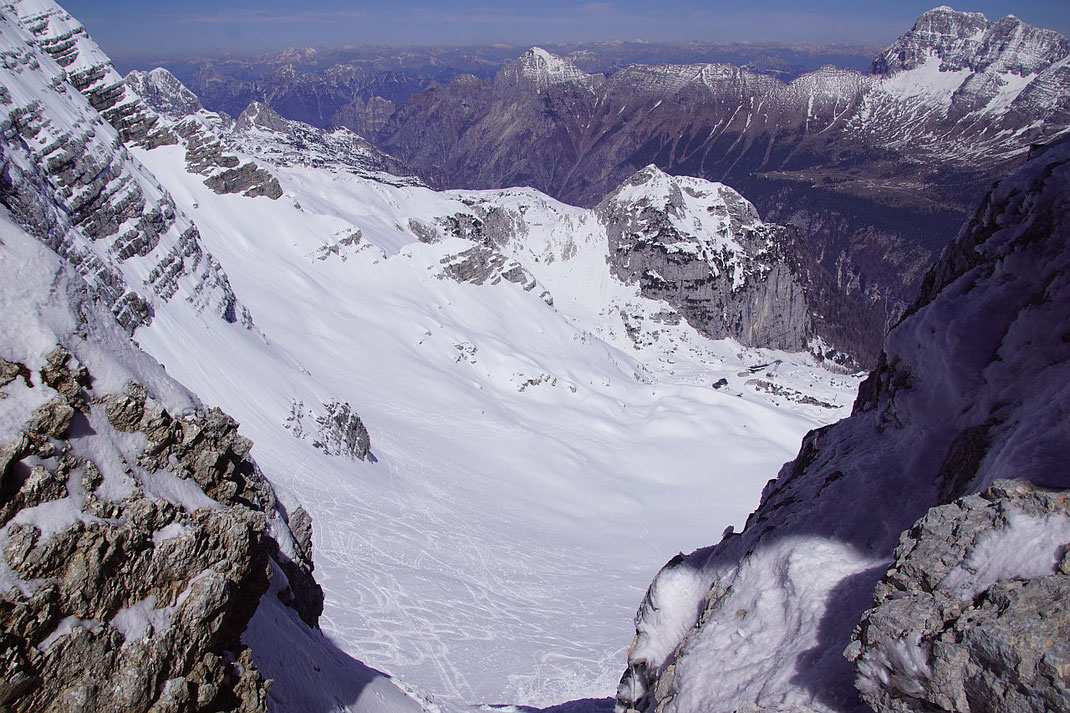 Blick zurück auf die steile Nordseite