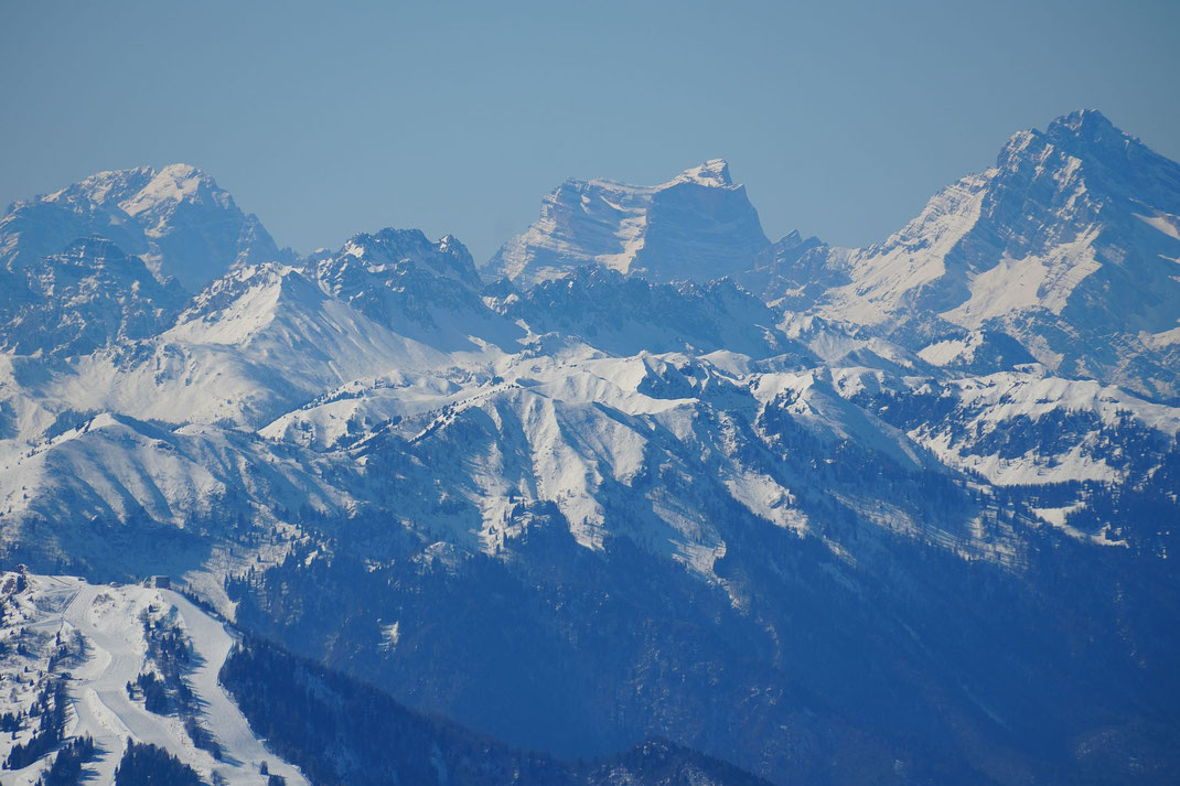 Von links nach rechts Civetta, Monte Pelmo und Antelao (2026)