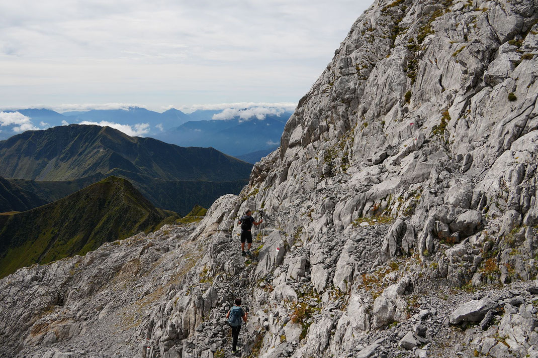 Aufstieg von der Forcella della Chianevate