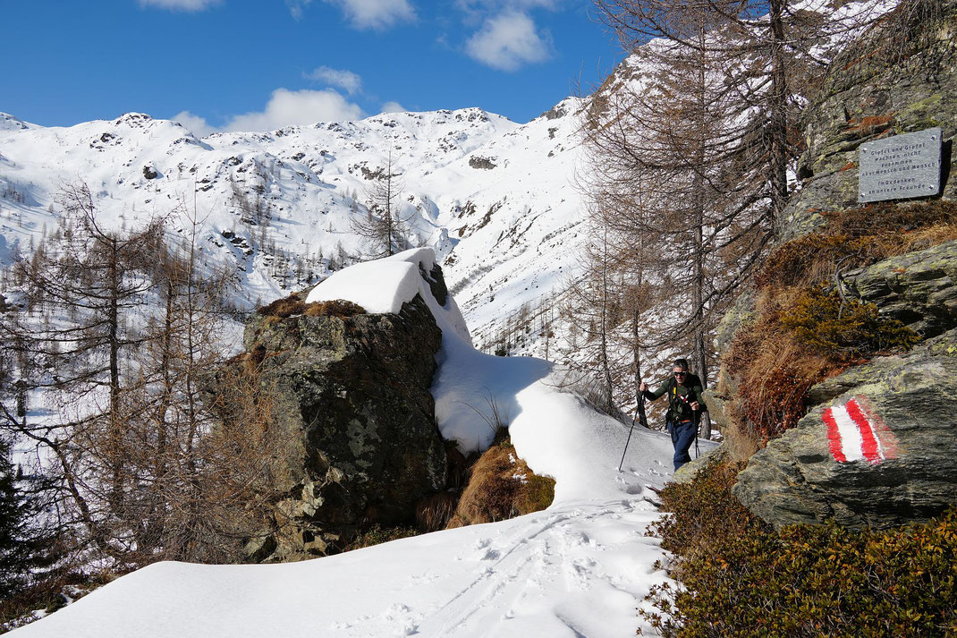 Aufstieg Richtung Schwarzstein