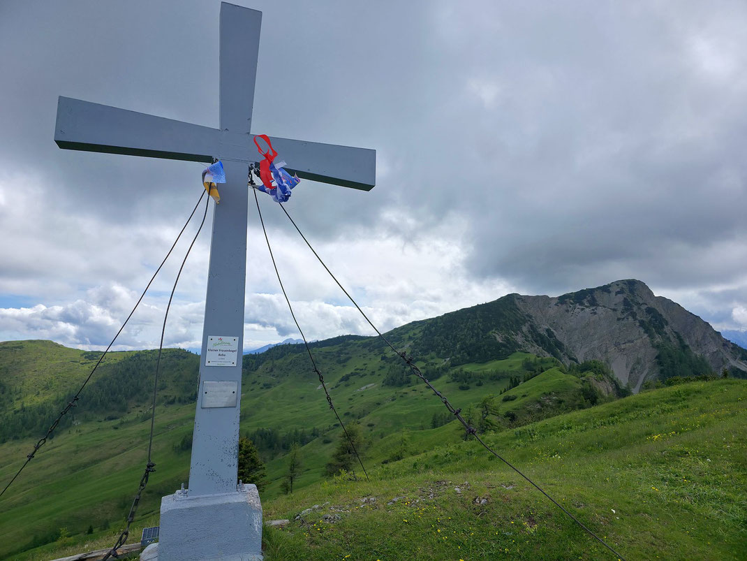 Der Blick zurück vom Kleinen zum Großen Frauenkogel
