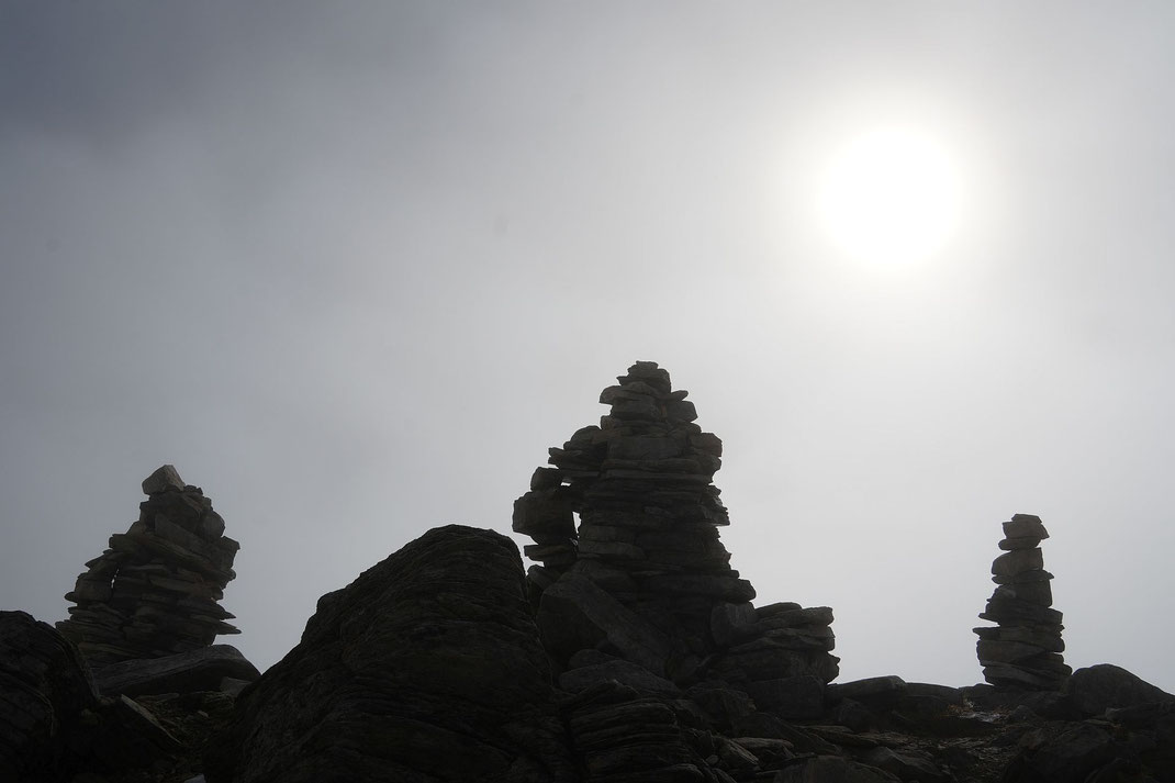 Mystische Stimmung am Gipfel