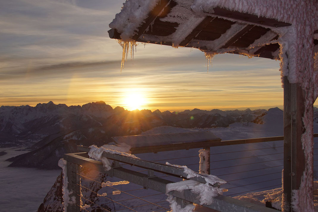 Herrlich bei Sonnenuntergang