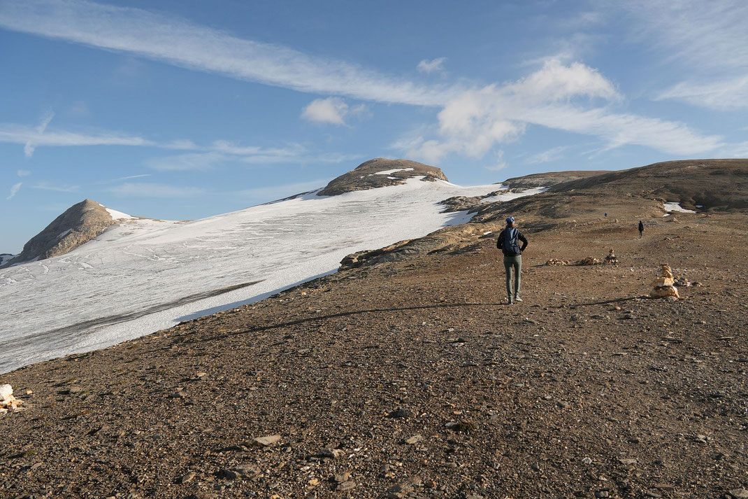 Der Vordere Bärenkopf (links) aufgenommen kurz nach der Oberwalderhütte