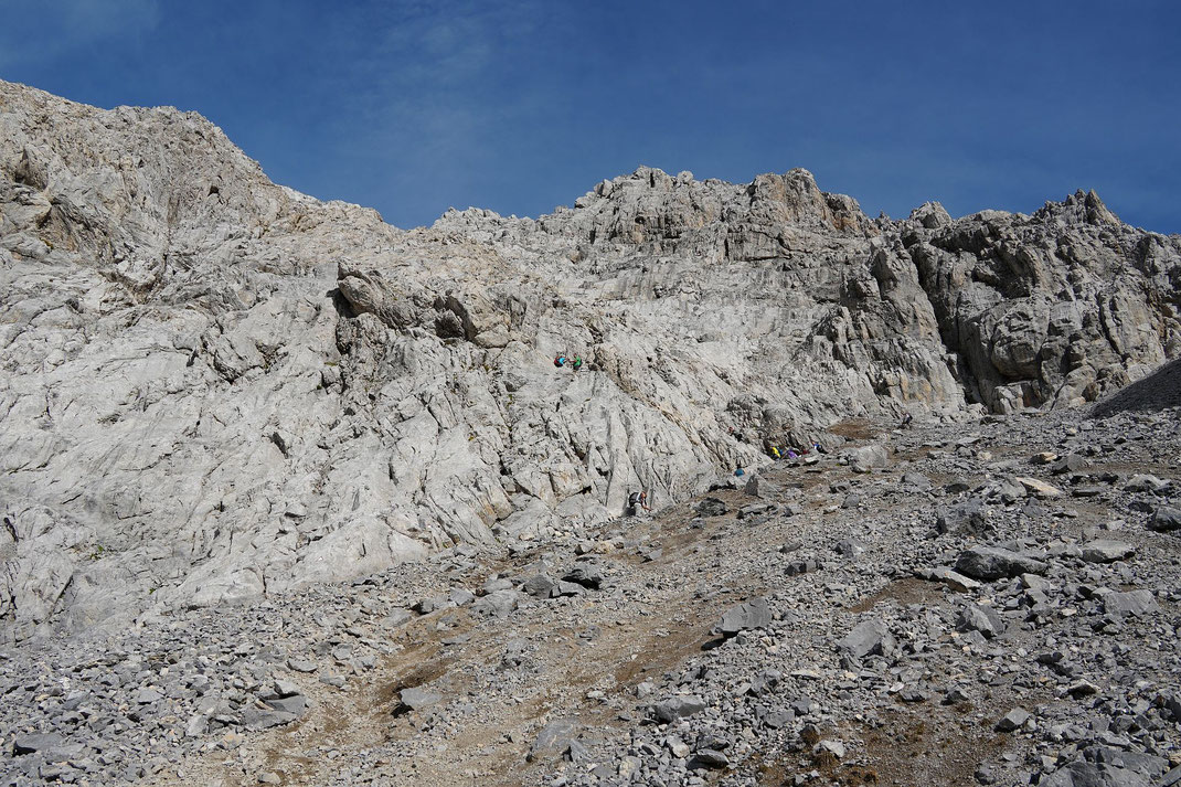 Der Blick von Süden zurück hinauf