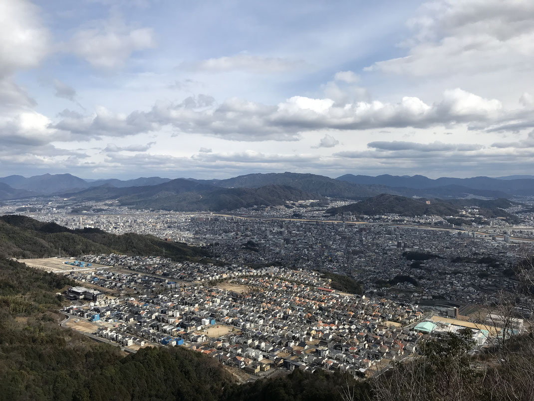 石山山頂景色春日野戸坂方面