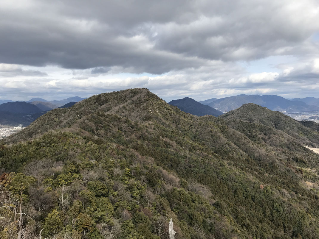 石山山頂景色火山武田山方面