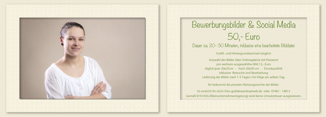 Preis Bewerbung, FotoGraf Alexandra Tuttlingen