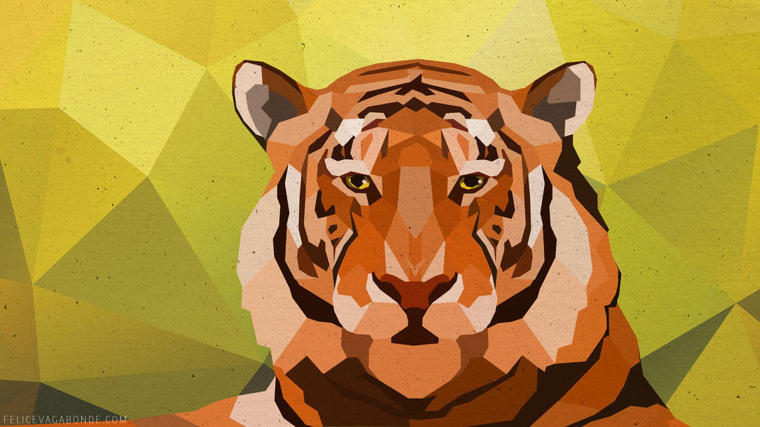 illustration eines sibirischen tigers