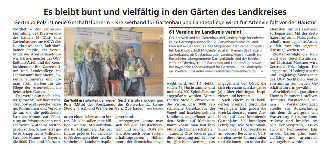 Pressefotos OVB vom Kreisverband für Gartenbau und Landespflege Rosenheim e.V.