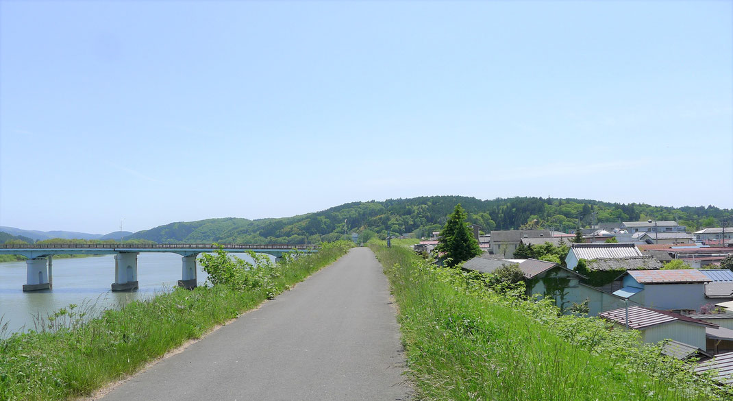 朝ドラ「おかえりモネ」舞台の森の町・登米市にある北上川の河川敷