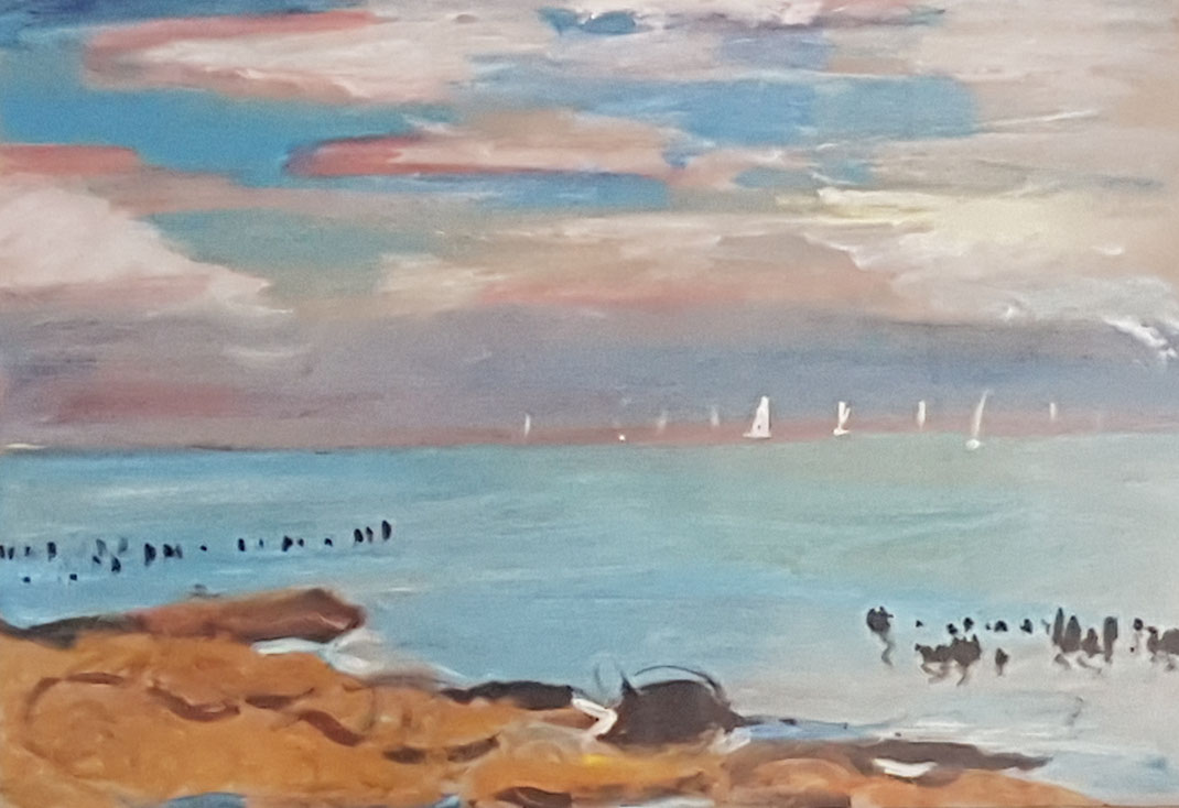 Bretagne, Tempera auf Papier, 2010