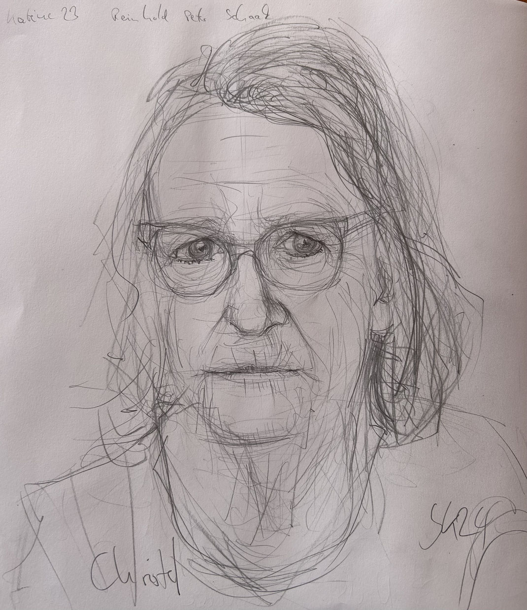 Christel Freese, Bleistift auf Papier, 2024