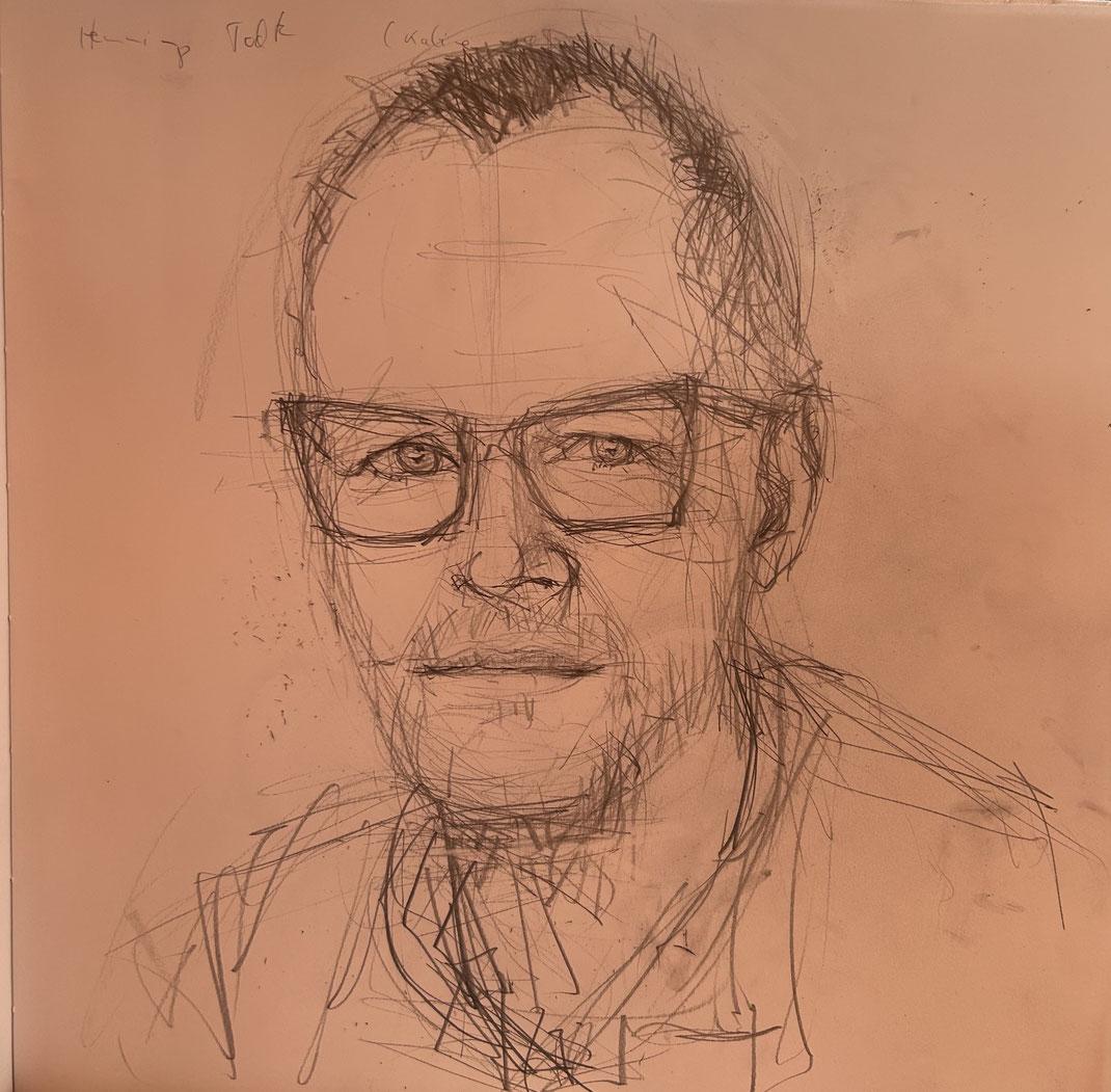 Henning Todte, Bleistift auf Papier, 2024